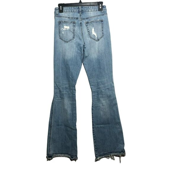 Twelve Ontwelfth Jeans Bootcut Flare Women Sz 26 Distress Western Cowboy Hippie - Picture 2 of 12